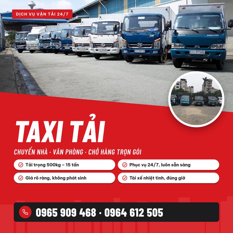 Taxi Tải Hà Nội – Đúng Hẹn, Trọn Gói, Không Phát Sinh